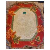 Decorative Fall-Themed Ceramic Platter