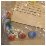 Vintage Ribbons Marble Lot Various Sizes