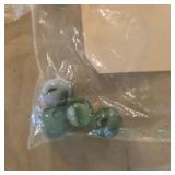 Green Swirls Vintage Marble Lot Various Sizes