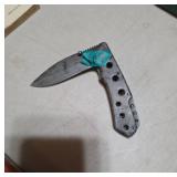 Folding Pocket Knife with Textured Handle