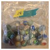 Vintage Marble Lot Various Sizes and Colors