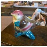 Ceramic Bird-Shaped Planter with Painted Finish
