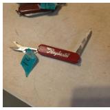 Raybestos Red Pocket Knife with Tools