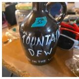 Hand-Painted Ceramic Moonshine Jug