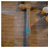 Rustic Wooden-Handled Metal Hammer