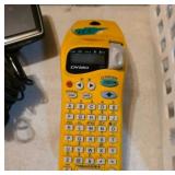 Dymo Label Maker in Yellow Plastic Housing