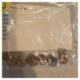 Vintage Marble Lot  Amber Swirls Various Sizes
