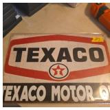 Texaco Motor Oil Metal Sign