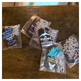 Lot of 5 Christian dog tags with Bible verses