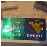 Marshall vs. WVU House Divided License Plate