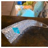 Cut Glass Cornucopia Decorative Piece