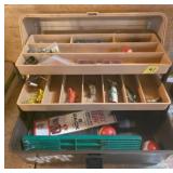 Vintage Fishing Tackle Box with Contents