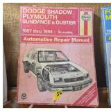 Dodge Shadow Repair Manual (1987-1994)