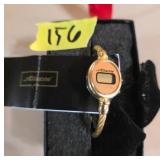 Allante Digital Womenï¿½s Watch with Gold-Tone Band
