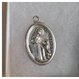 Sterling St. Francis and St. Anthony Medals