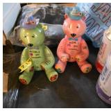 Ceramic Mom Bear Figurine Pair