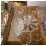 Vintage 8-Piece Glass Snack Set