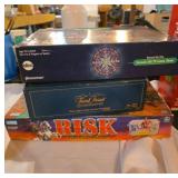 Vintage Board Game Lot Featuring Risk, trivial
