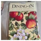 Vintage Tobin Apple Blossom Tablecloth