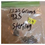 13.25 Grams of 925 Sterling Silver Jewelry
