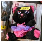 Build-A-Bear Black Cat Plush with Accessories