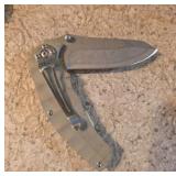 Folding Pocket Knife with Metal Handle