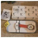 Mickey Mouse Watch With Original Box Vintage