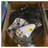 Boxed Lot of Video Game Controllers