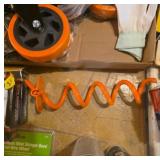 Orange sprial geound stake
