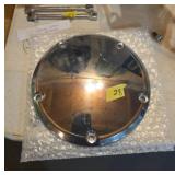 Vintage H-D Chrome Derby Plate Cover Harley
