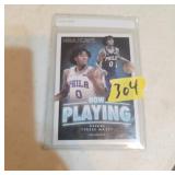 Tyrese Maxey NBA Hoops SS-22 Card Now Playing