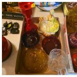 Vintage Glassware and Figurine