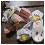 Lot of fuzzy animal socks