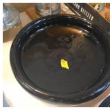 Vintage Black Glass Bowl