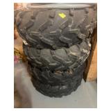 Four Polaris ATV Tires and Rims