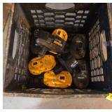 DeWalt Tool Batteries With Crate untested