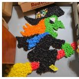 Vintage Melted Plastic Witch Wall Decoration