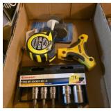 Tape Measure and Socket Items