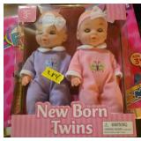 New Born Twins Doll Set