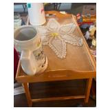 Wooden Folding Tray with Cups