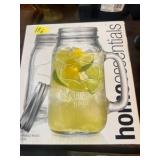 Mason Jar Glass Mugs with Lids
