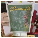 Childrenï¿½s Chalkboard with Giraffe Design