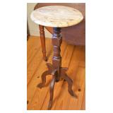 Marble Top Plant Stand