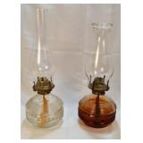 2 Old Oil Lamps 1 Farm Lamp & 1 Kaadam Light
