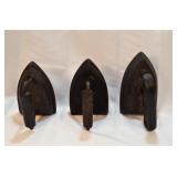 3 Vintage Irons NO. 6,7 and Unknown