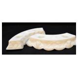 Westmoreland  Milk Glass 2-lite candle holders