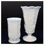 Westmoreland Milk Glass Vase and Add