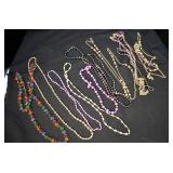 10 pieces Vintage costume necklaces