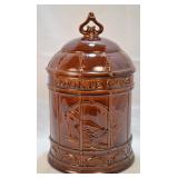 Royal Hagger Brown Cookie Jar - Bird in Cage