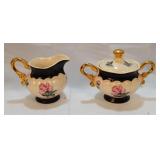 CG - Warranted 22 Carat Gold - Creamer & Sugar Set